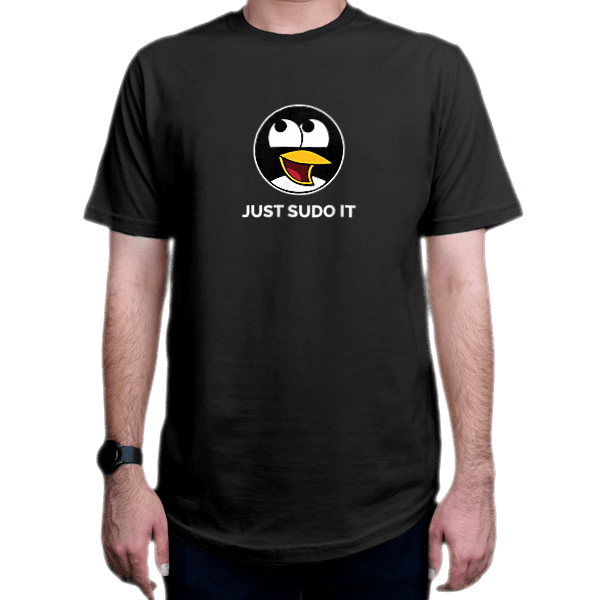 تیشرت برنامه نویسی لینوکس طرح just sudo it