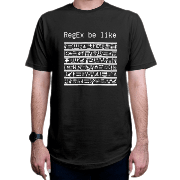 تیشرت برنامه نویسی طرح regex